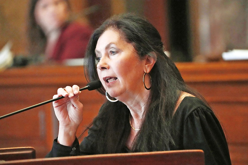 密西西比州共和黨籍州參議員希爾(Angela Hill)表示,州府有權也有責任協助聯邦政府遏止非法移民。美聯社