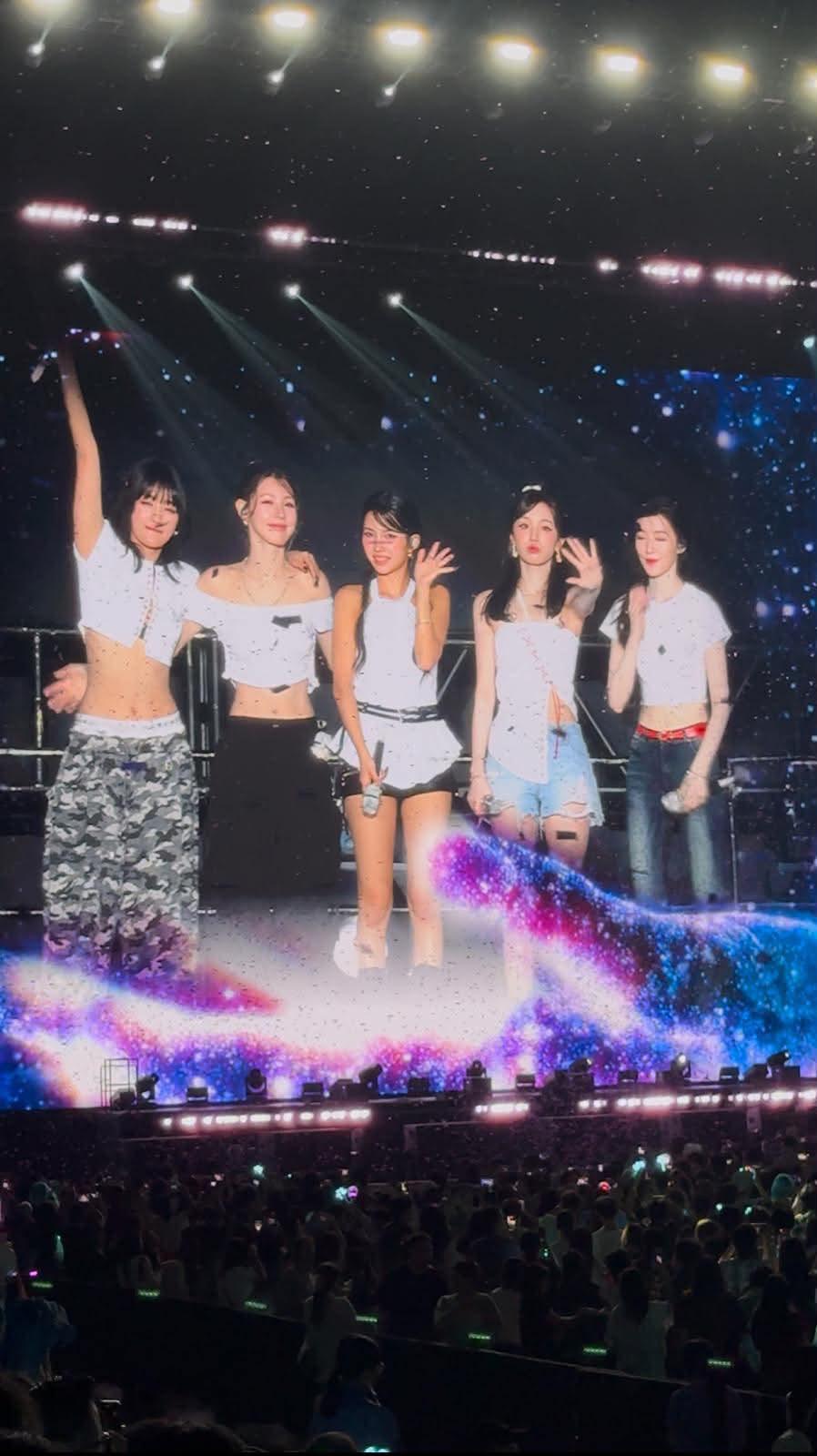 i-dle 向香港觀眾道別。（網上圖片）