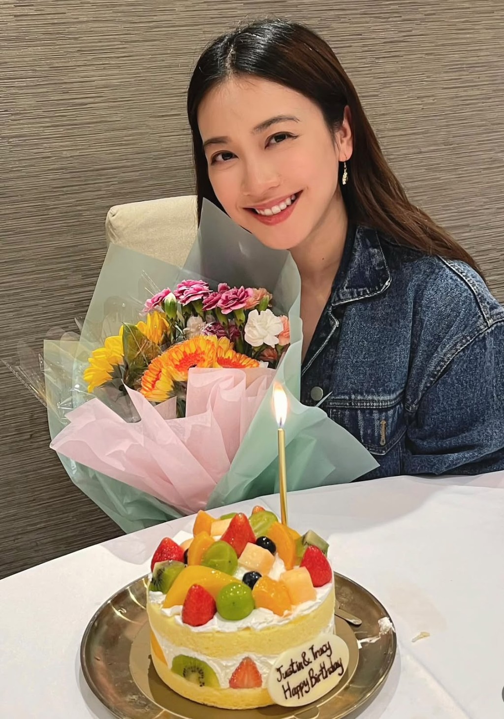朱千雪正式迎來38歲生日。