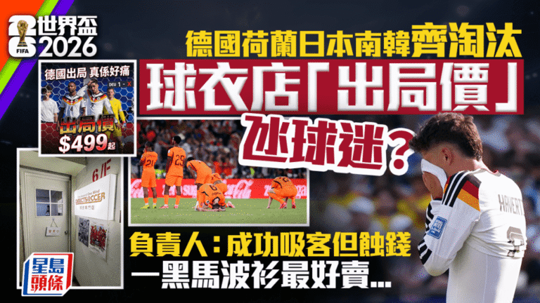 世界盃2026：多支傳統勁旅爆冷出局 球衣店推「出局價」優惠 挪威隊球衣成黑馬