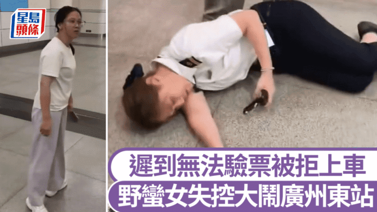 廣州東站旅客因遲到引發秩序事件 涉事人員被帶走調查