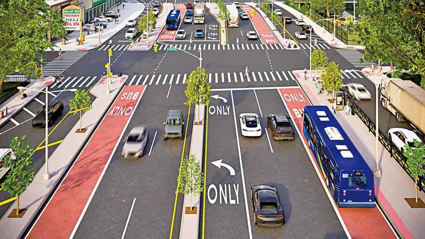 勝利大道公車專用道計劃提出後引民怨。