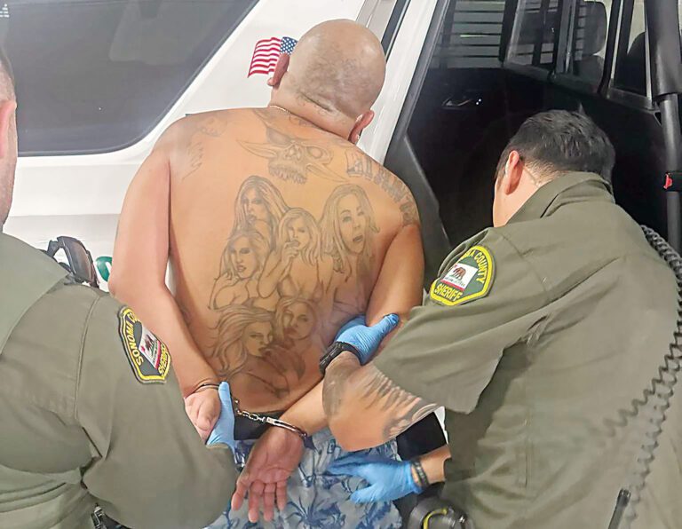 48歲男子皮諾拉遭到第32次拘捕。索奴馬縣縣警局