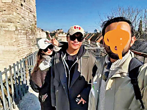 陳思誠與女友阮巨海外度假。網上圖片