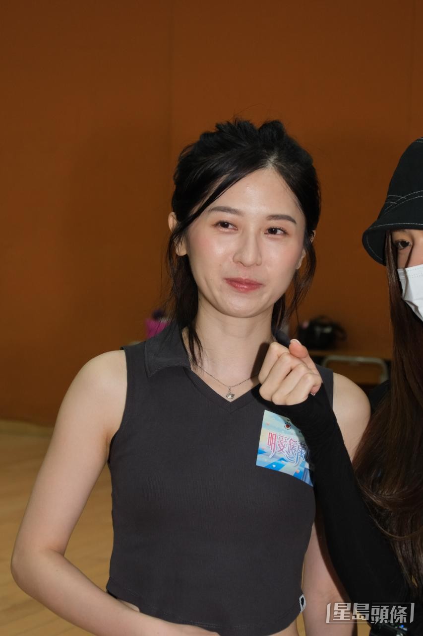 倪嘉雯表示會向丁子朗及冼靖峰等前輩偷師學習。
