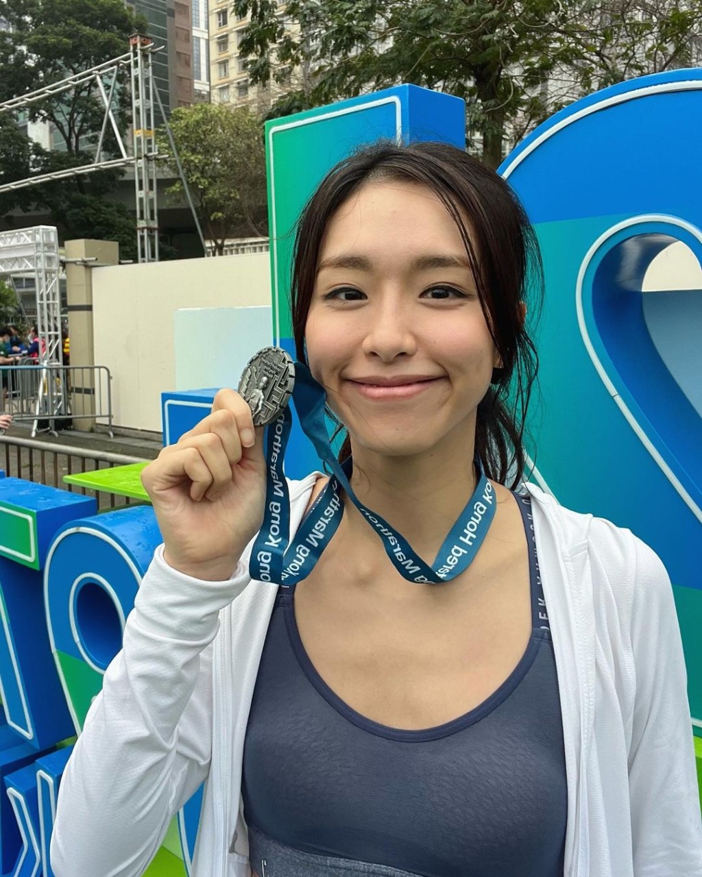 曾淑雅亦是運動健將，曾參加渣打馬拉松10公里賽事。