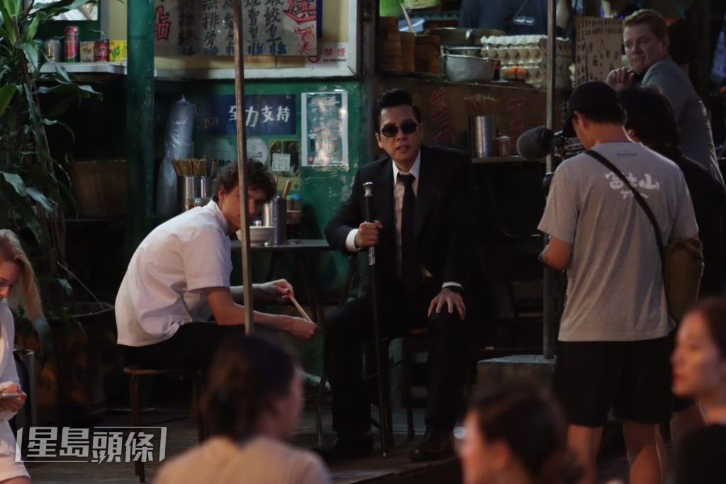 劇組選擇在中環的大排檔作為拍攝場景。