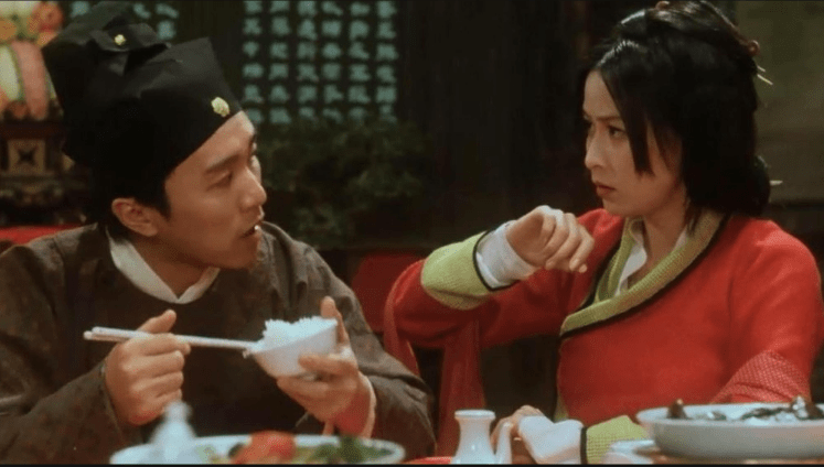 周星馳過去曾與劉嘉玲合作。