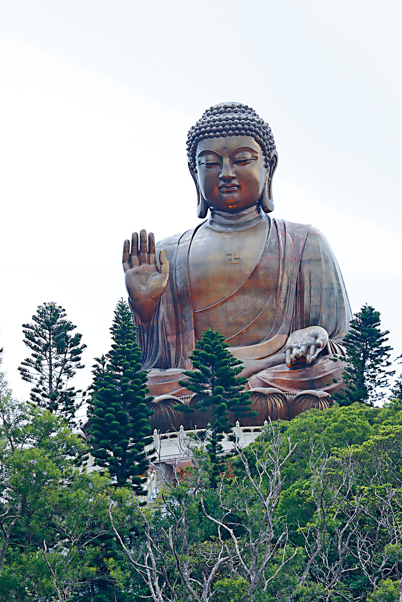 這日製作團隊移師天壇大佛拍攝。