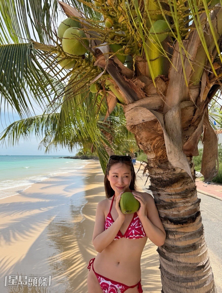 陳瀅早前曾在社交平台分享泳裝照,與粉絲互動。
