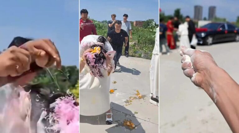 雲南婚禮伴娘遭潑麵粉砸雞蛋 警方指屬玩樂過火