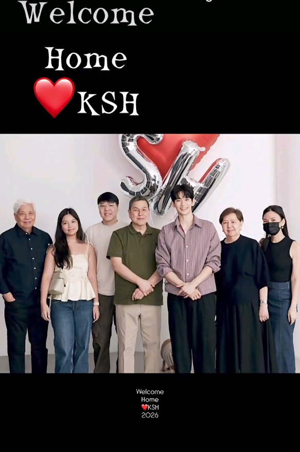 品牌老闆發布的花絮片段結尾，打出「歡迎回家KSH」字樣，顯示品牌視他如家人。