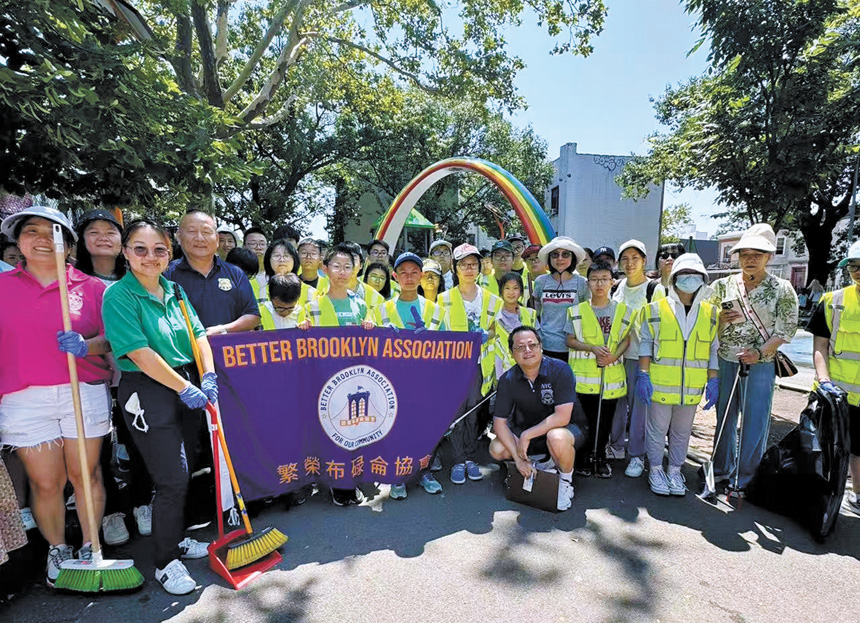 繁榮布碌崙協會聯合各界於12日帶領義工清潔彩虹公園。 繁榮布碌崙協會提供