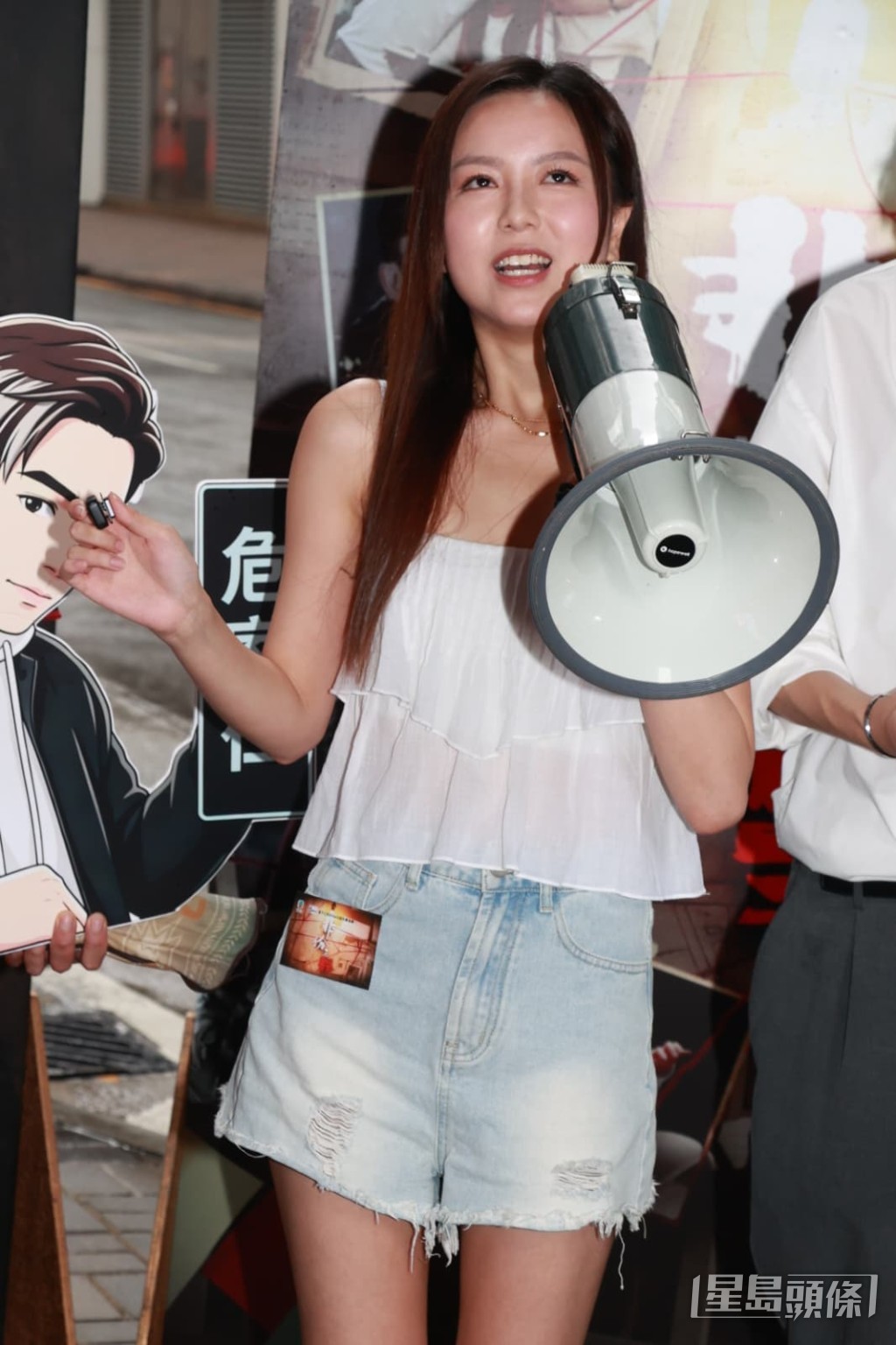 胡敏芝在宣傳活動上表現投入。