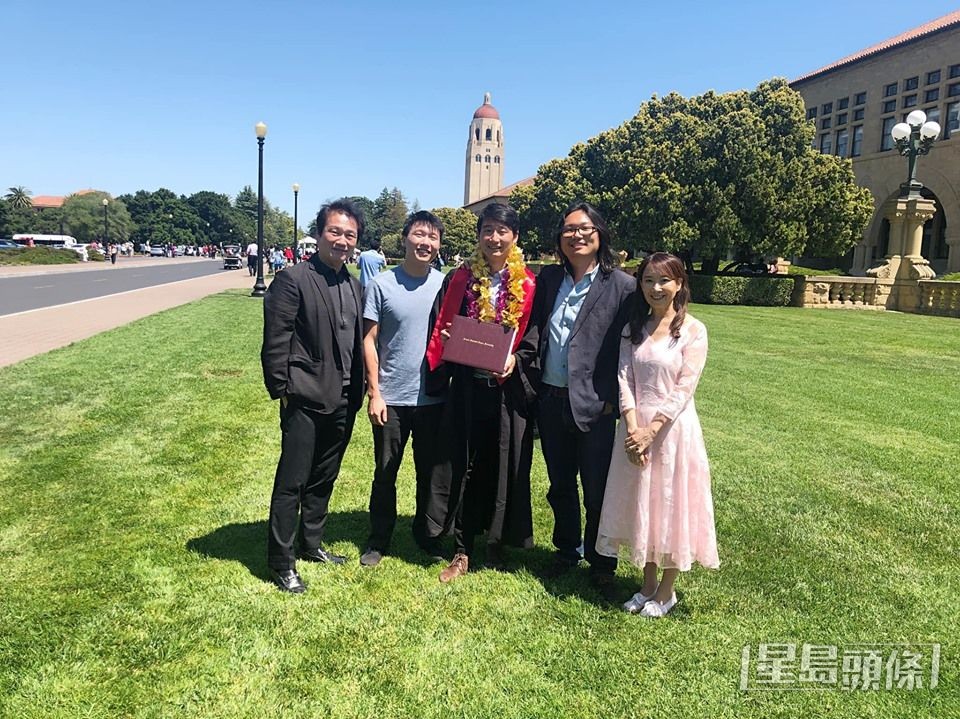 陳美齡的三名兒子均畢業於名校史丹福大學。