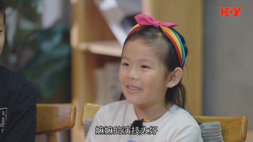 盧宛茵的好演技,連年幼的孫女Agatha也大為讚賞。