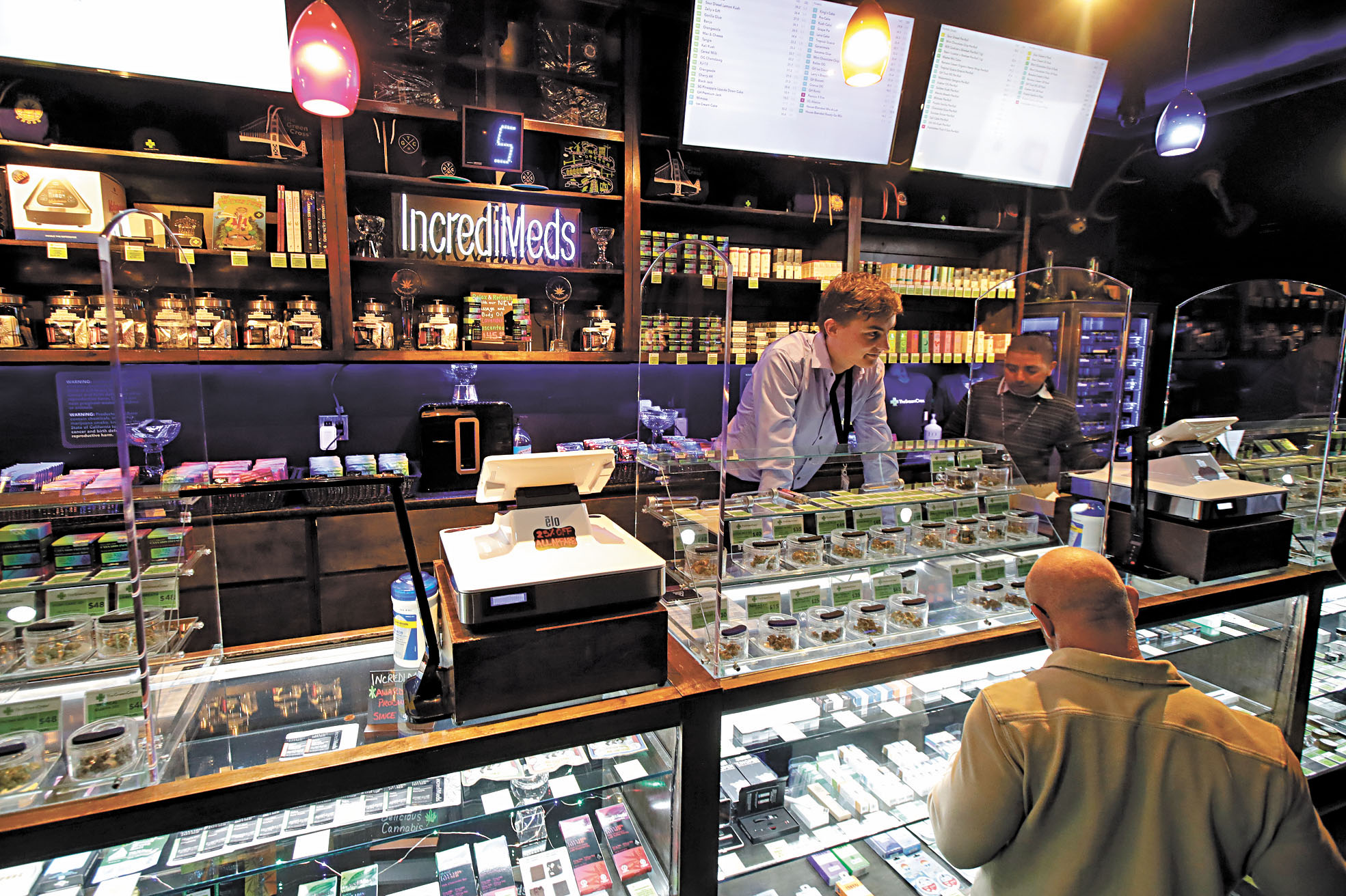 三藩市一間大麻店。美聯社資料圖