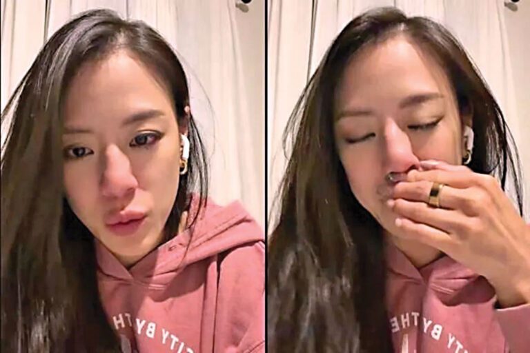江語晨直播到一半淚崩。