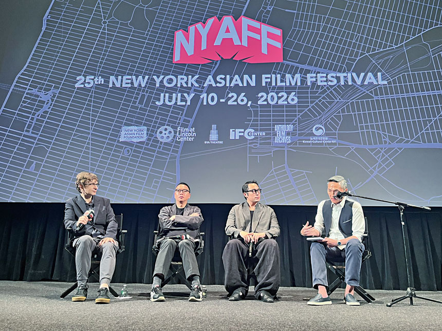 「深度安靜」導演沈可尚及演員張孝全出席映後交流。