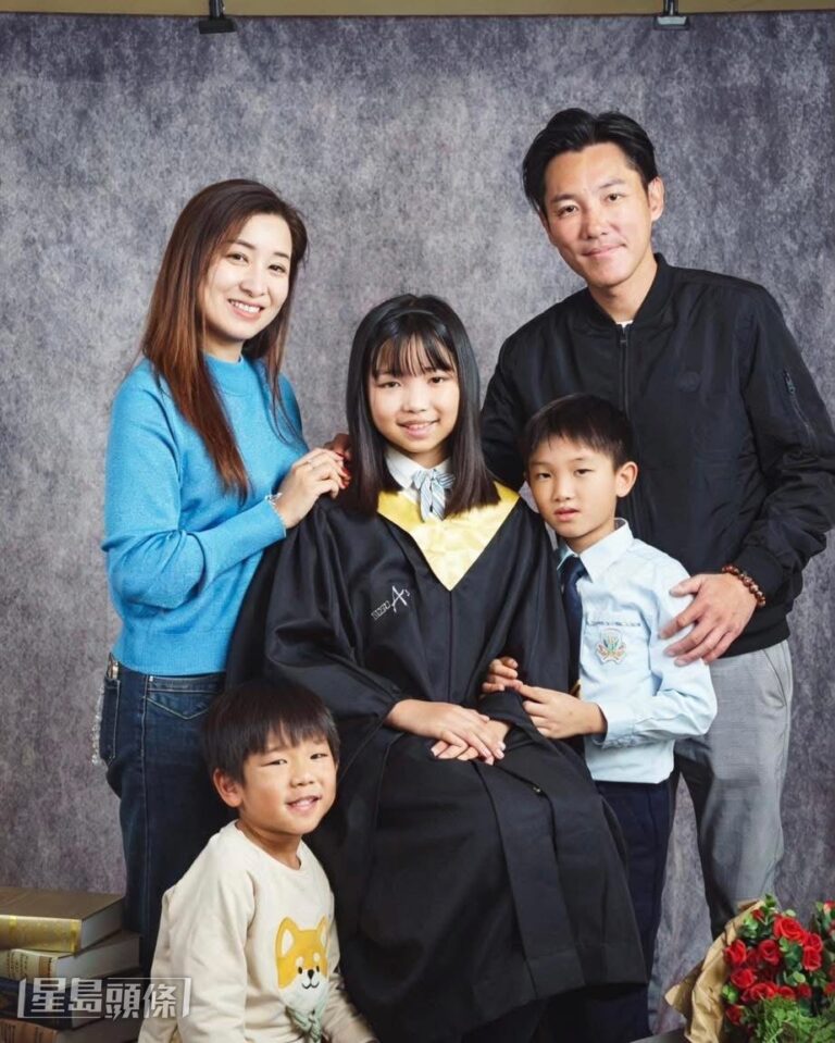 張頴康女兒小學畢業　夫婦親身到場見證成長
