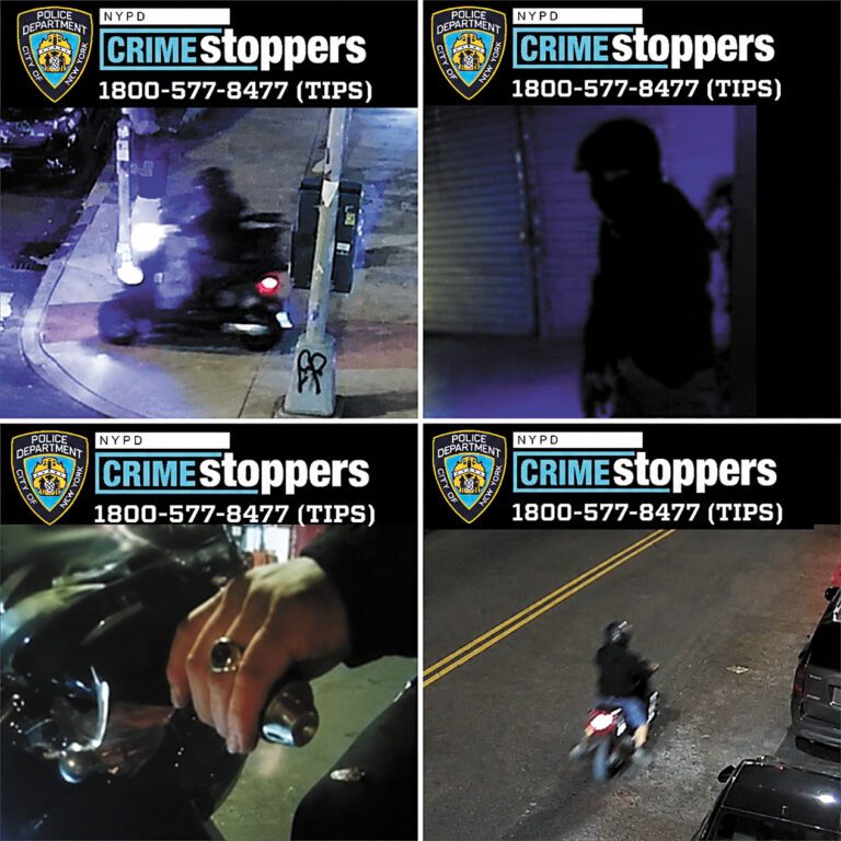 警方公布照片通緝摩托車搶劫嫌犯。