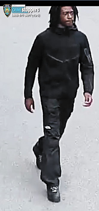 圖為涉案男嫌。 NYPD