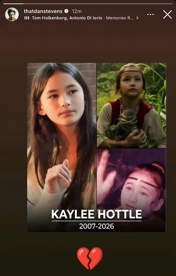 在《哥斯拉×金剛:新帝國》中與 Kaylee 合作的 Dan Stevens 也發文哀悼。