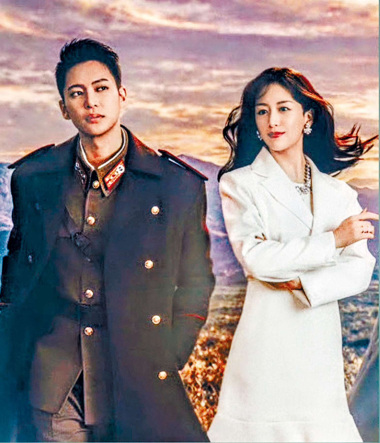 BE: FIRST前成員三山凌輝與寶塚前娘役花乃瑪利亞,因合演舞台劇《愛的迫降》而撻著。