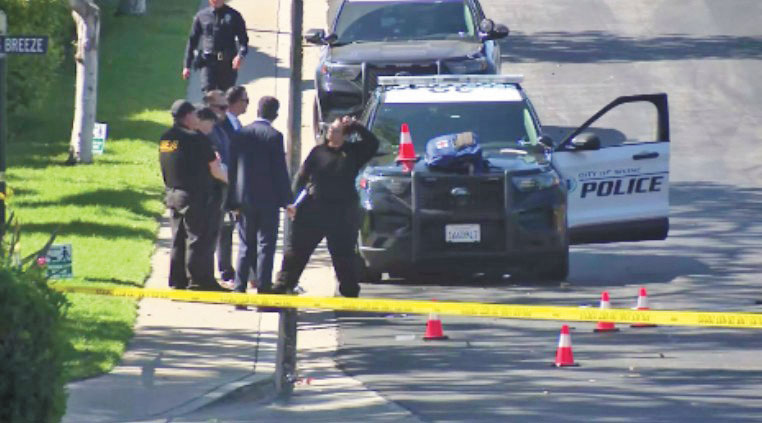 一名男子據稱持刀被警方開槍擊中,目前案件正在調查中。CBSLA