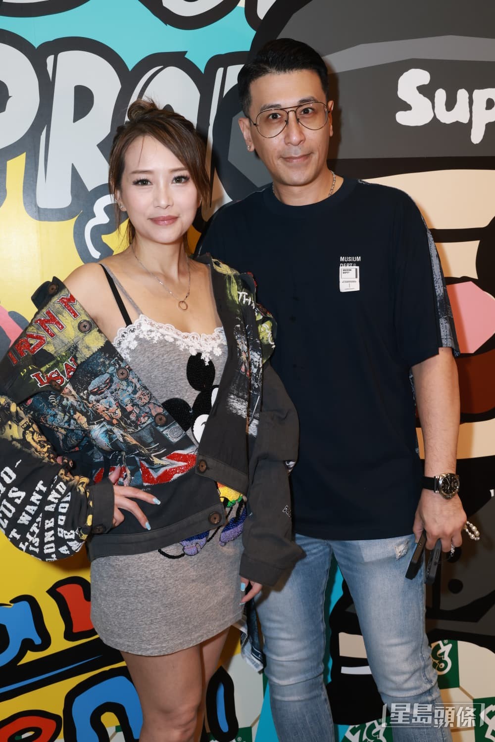 林雅詩出席活動時，有一位高大男性友人陪伴在側。