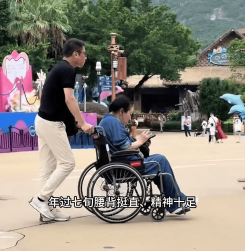 即使坐著輪椅,向太依然氣場強大。