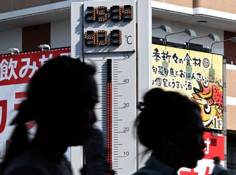 日本靜岡縣濱松市高溫逾41度 多地持續酷熱