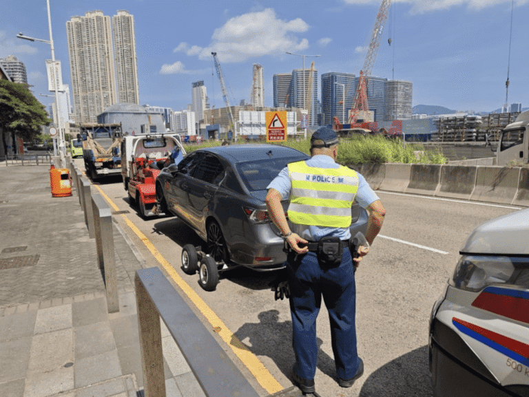 油尖警區嚴打違例泊車 單日發出748張定額罰款通知書