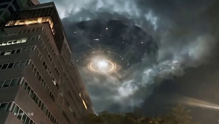 一隻不明飛行物體出現在將軍澳,並短暫停留於TVB上空。