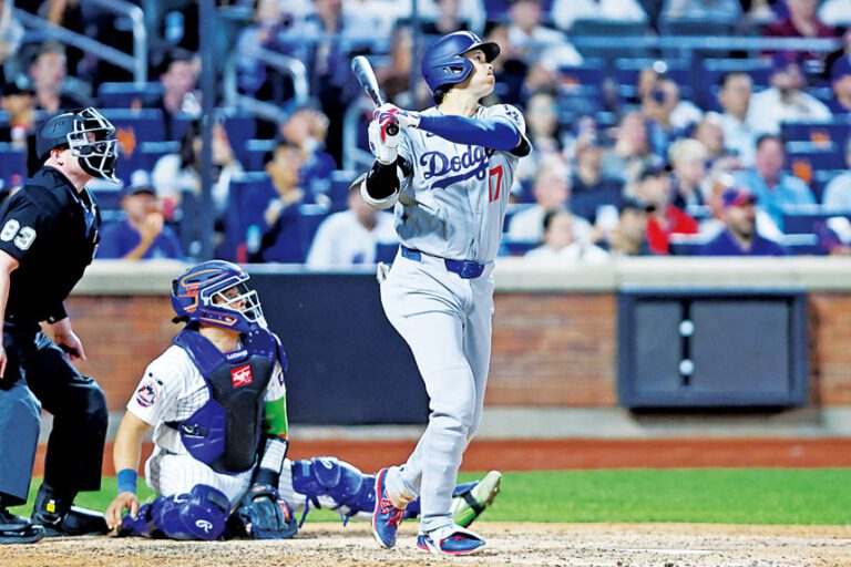 大谷翔平對陣大都會狀態回升，單場雙安還敲出超前分。路透社