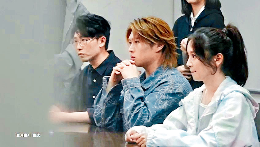 陸浩明、馮熙燮、羅毓儀疑似同外星人開會。