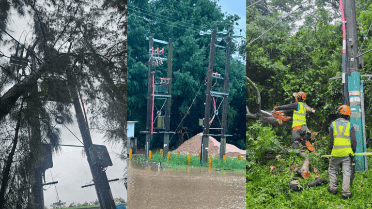 颱風「紅霞」影響新界約30戶供電 中電傍晚前完成復電