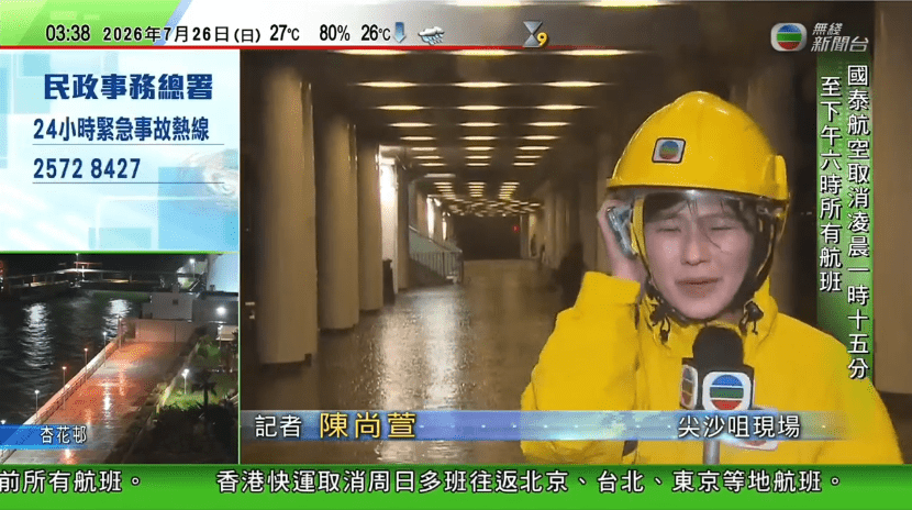 強風令陳尚萱眼睛也難以睜開。