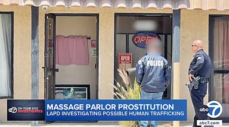 警方表示，賣淫活動可能在一些水療中心和按摩院的封閉空間內發生。ABC 7
