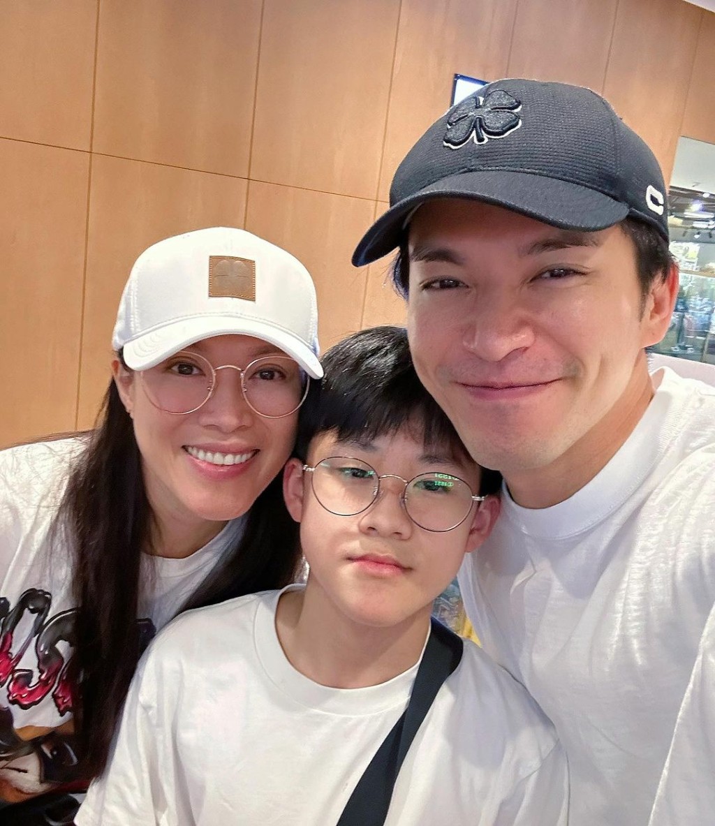 許家傑與林淑敏早前與童星梁禹勤（Philip仔）敘舊。