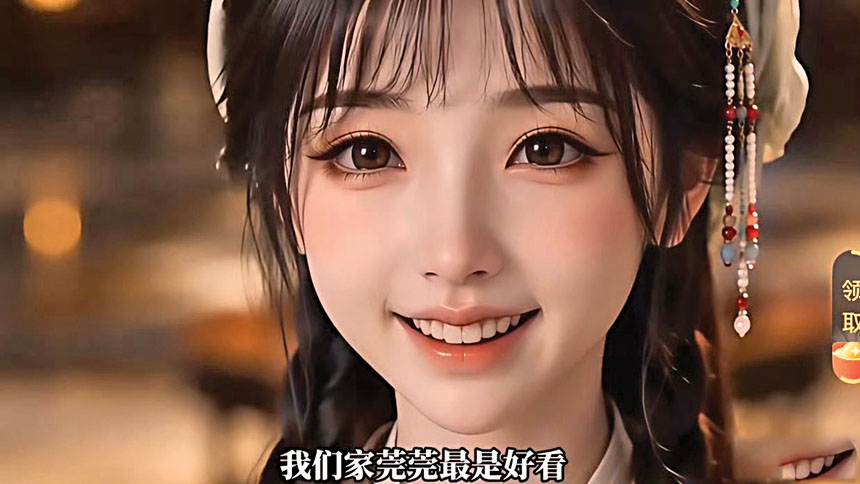 AI漫劇盜用虞書欣的面容。網上圖片