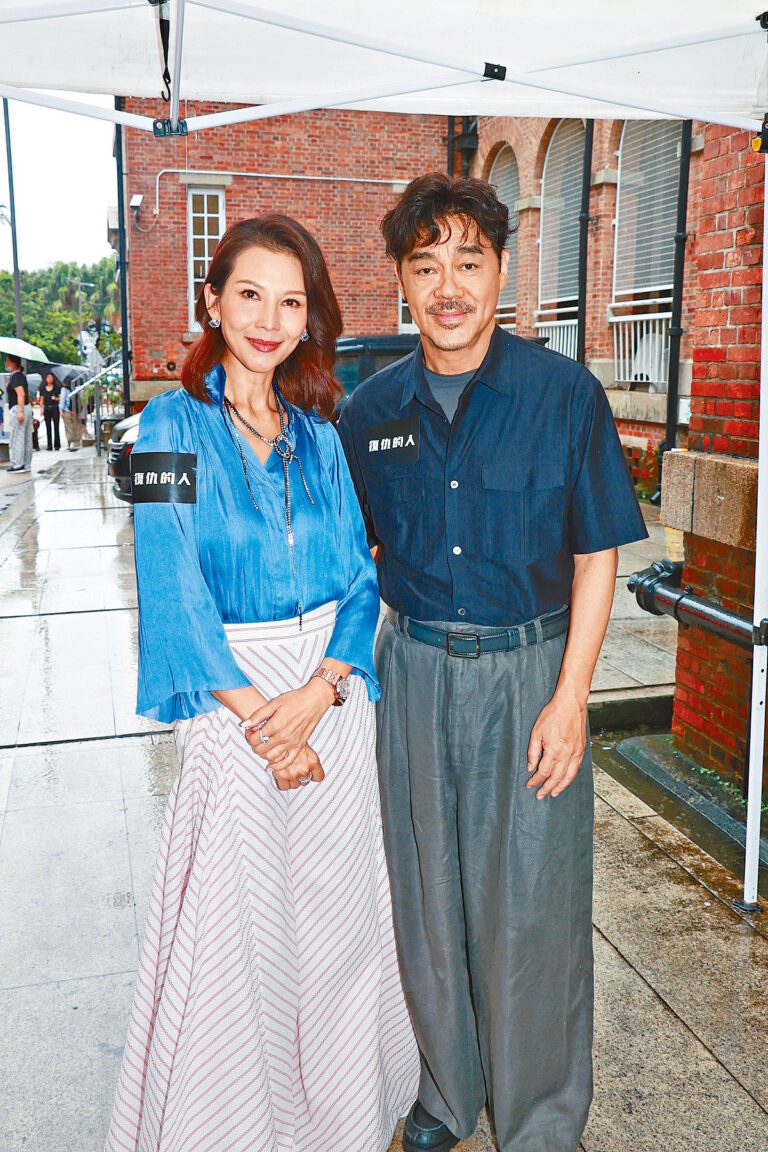 劉青雲、蔡少芬相隔31年再度合作拍新戲，就算對手戲不多都好開心。