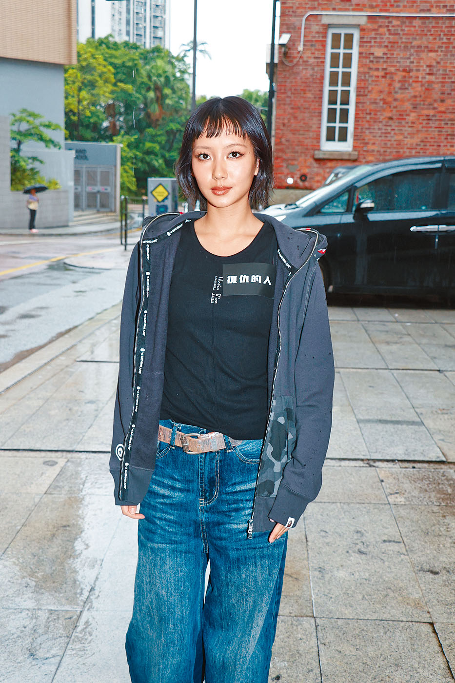 Marf早前演學生妹被導演讚沒違和感,但就要辛苦化妝師遮紋身。