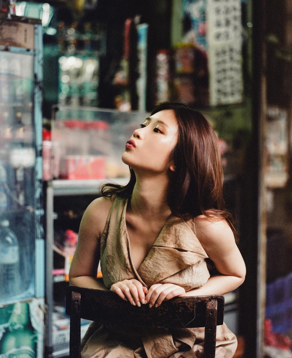 台灣女星鄭家純作風一向大膽。