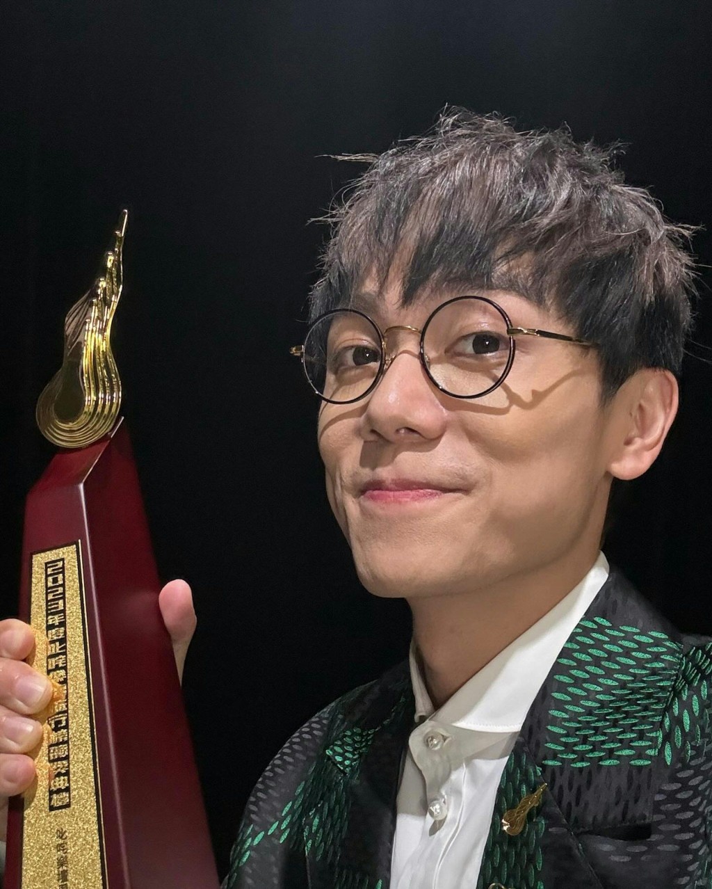 林家謙在今年初獲得叱咤樂壇男歌手金獎。