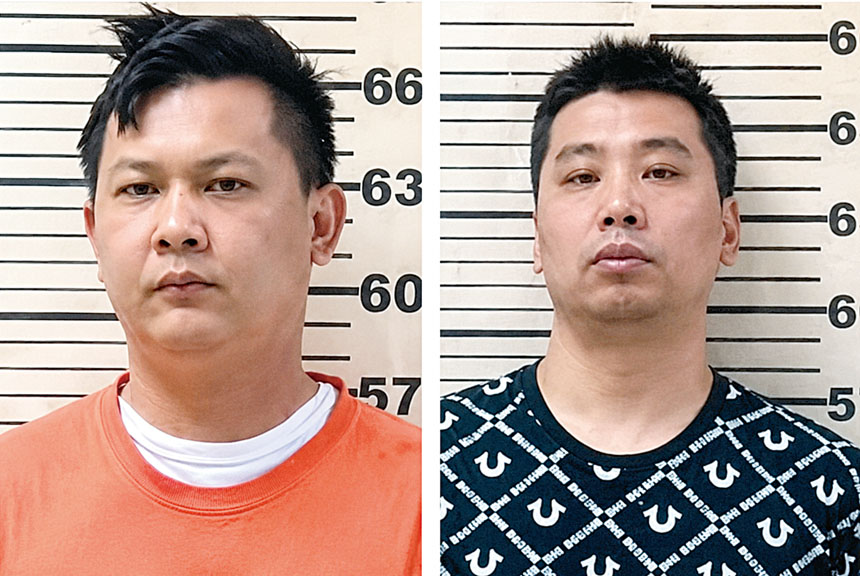 兩名被告王飛和黃志。