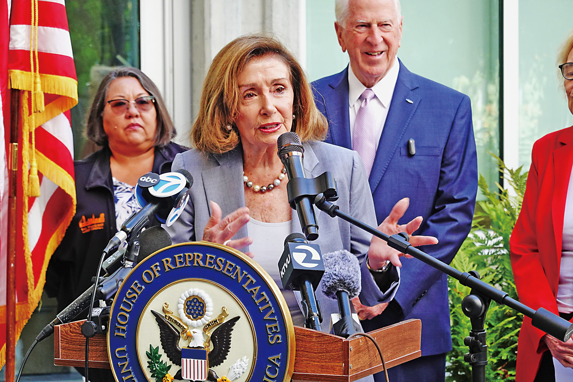 前眾議院議長普洛西(Nancy Pelosi)。記者彭詩喬攝