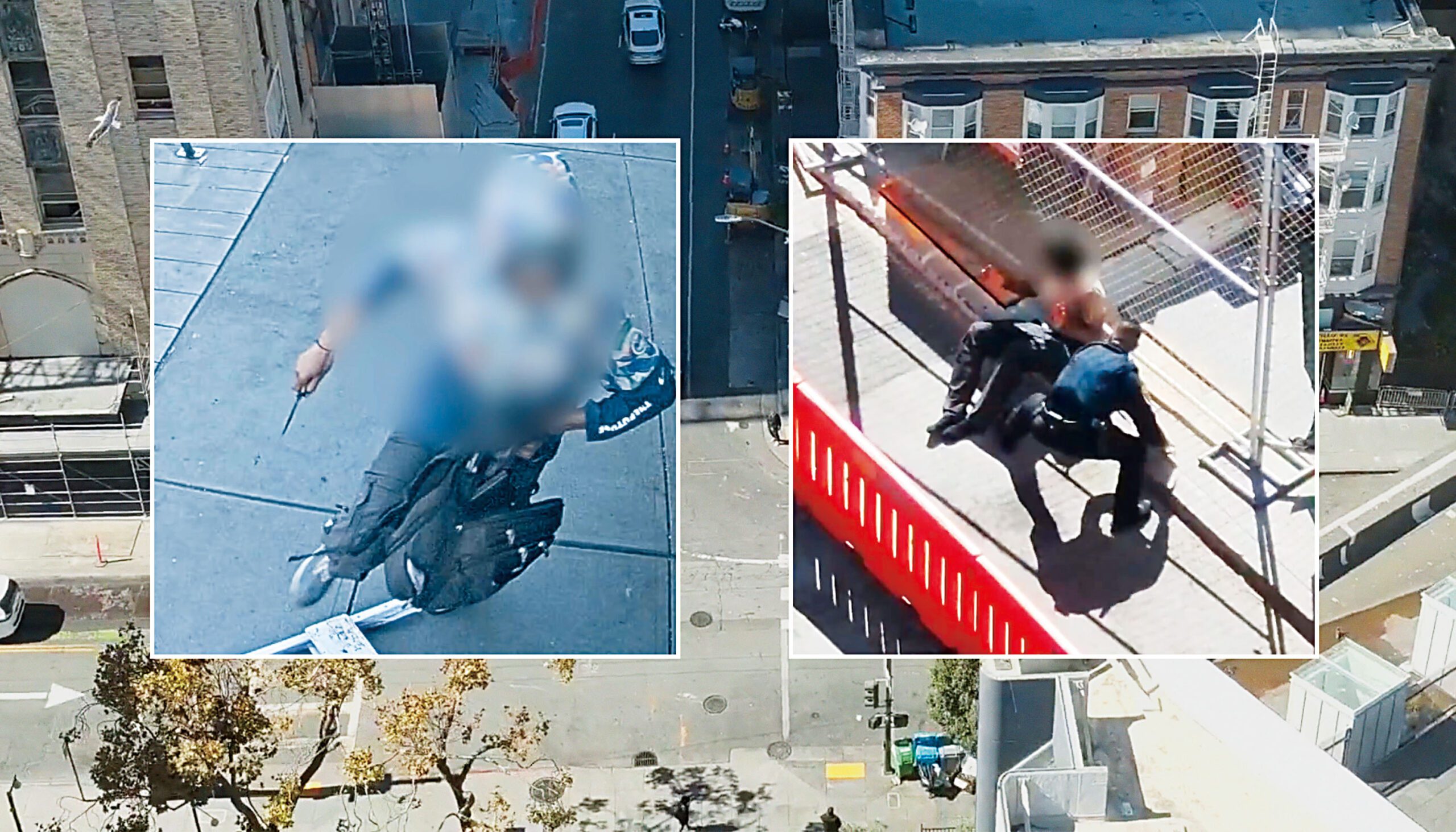 三藩市警方憑監控錄像及無人機找到染血刀具等證物，鎖定並拘捕持刀傷人案疑犯。三藩市警察局