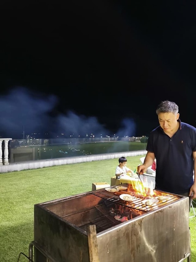 亦可以在花園裡進行燒烤活動。