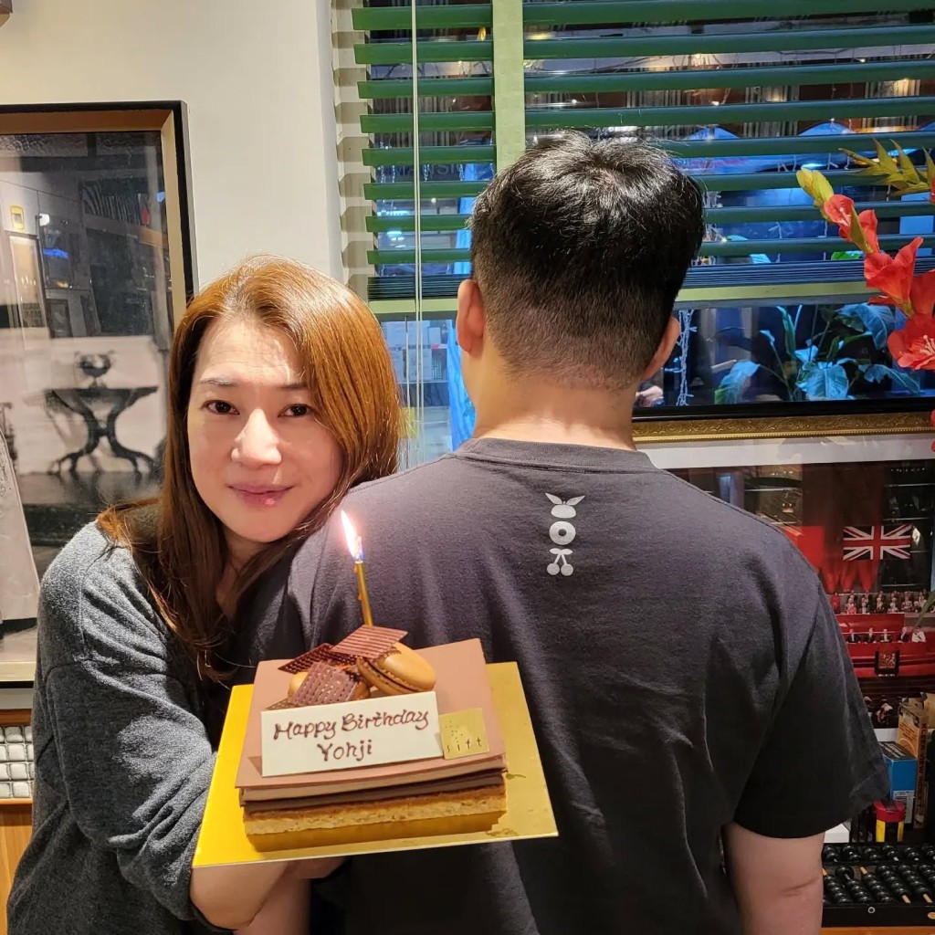 陳伶俐曾分享與前夫林敏驄所生兒子的合照。